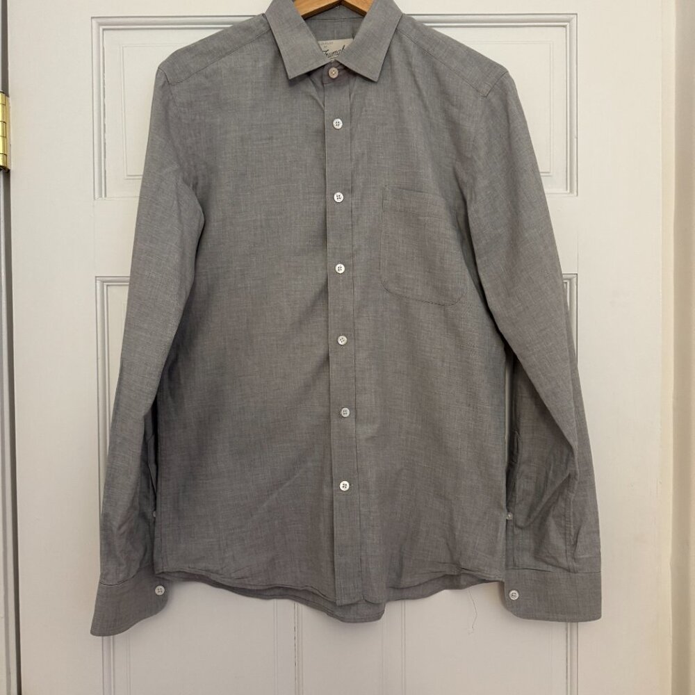 Trumaker Men's Grey Button Down